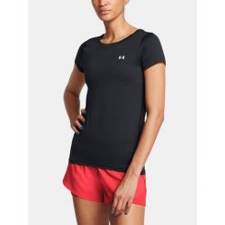Koszulka Under Armour Tech Mesh damska, czarna. Czarne koszulki sportowe damskie Under Armour, m, bez wzorów, z elastanu, bez kołnierzyka, bez ramiączek, na fitness i siłownię. Za 148.95 zł.