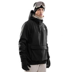 Kurtka narciarsko-snowboardowa męska W3 North Ice. Czarne kurtki męskie SIROKO, l, bez wzorów, z softshellu, bez kaptura. Za 844.00 zł.