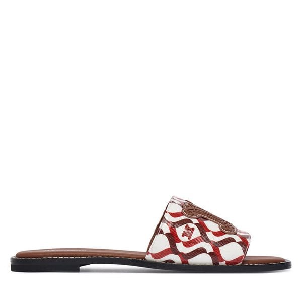 Klapki Max Mara. Brązowe klapki damskie Max Mara, bez wzorów, bez obcasa. Za 974.99 zł.
