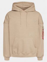 Alpha Industries Bluza Essentials 146335 Beżowy Relaxed Fit. Brązowe bluzy męskie Alpha Industries, l, bez wzorów, z syntetyku, bez kaptura. Za 249.99 zł.