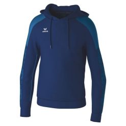 Bluza z kapturem Erima Evo Star. Niebieskie bluzy męskie Erima, bez wzorów, z kapturem. Za 246.50 zł.