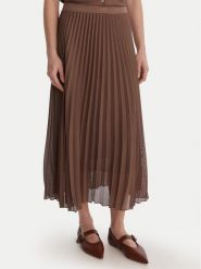 Marella Spódnica plisowana Gabbia 2613101085 Brązowy Regular Fit. Brązowe spódnice damskie Marella, bez wzorów, z syntetyku, plisowane. Za 1,069.00 zł.