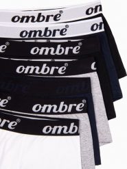 Ombre Bokserki męskie bawełniane z kontrastową gumą - 7-pak mix V2 OM-UNBO-0100 XL. Bokserki męskie Ombre, m, bez wzorów, z bawełny. Za 99.99 zł.