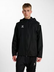 Kurtka wodoodporna Hummel Lead 2.0. Czarne kurtki damskie Hummel, s, bez wzorów, z materiału, z kapturem. Za 314.90 zł.