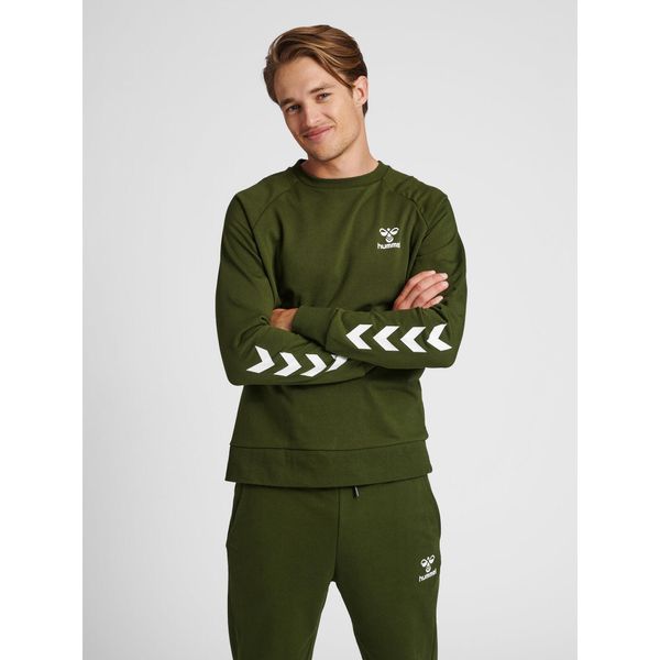 Bluza Hummel Isam 2.0. Zielone bluzy sportowe męskie Hummel, m, bez wzorów, bez kaptura, do piłki ręcznej. Za 203.50 zł.