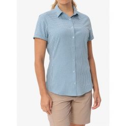 Koszula turystyczna damska Vaude Seiland Shirt III. Niebieskie koszule damskie Vaude, bez wzorów, casualowe, bez kołnierzyka, bez ramiączek. Za 348.60 zł.