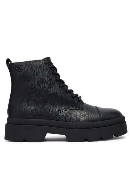 Calvin Klein Trapery Lugged Mid Lace Up Tc Tu Lth HM0HM02267 Czarny. Czarne śniegowce i trapery męskie Calvin Klein, bez zapięcia. Za 799.99 zł.