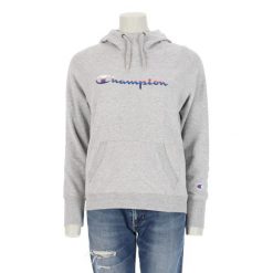 Second life - Bluza z kapturem dla kobiet szara - Stan bardzo dobry. Szare bluzy damskie Champion, bez wzorów, z kapturem. Za 106.46 zł.