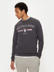 U.S. Polo Assn. Bluza MUP1660 Szary Regular Fit. Szare bluzy męskie U.S. Polo Assn., m, bez wzorów, z bawełny, bez kaptura. Za 169.99 zł.