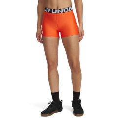 Spodenki Damskie Sportowe Under Armour Hg Shorty. Brązowe szorty sportowe damskie Under Armour, xl, bez wzorów, z materiału, sportowe, na fitness i siłownię. Za 99.99 zł.