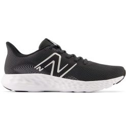 Buty damskie New Balance W411LB3 – czarne. Czarne obuwie sportowe damskie New Balance, bez wzorów, z syntetyku, na fitness i siłownię. Za 229.99 zł.