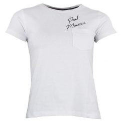 Koszulka damska Peak Mountain Ajojo. Białe t-shirty damskie Peak Mountain, l, bez wzorów, z bawełny, klasyczne, bez kołnierzyka. Za 83.00 zł.