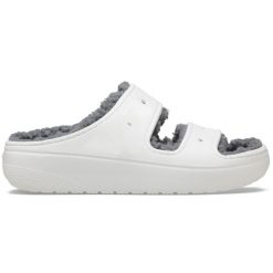 Japonki Crocs Classic Cozzzy Sandal. Białe klapki męskie Crocs, z materiału. Za 202.99 zł.
