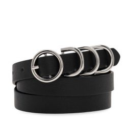 Pasek Damski Jenny Fairy. Czarne paski damskie Jenny Fairy, bez wzorów. Za 39.99 zł.