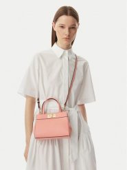 Tommy Hilfiger Torebka Th Modern Mini Satchel AW0AW18726 Różowy jasny. Czerwone torebki do ręki damskie Tommy Hilfiger, bez wzorów, ze skóry, bez dodatków. Za 569.99 zł.