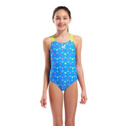 Strój Kąpielowy Dziewczęcy Arena Multiple Dot Swimsuit Swim. Niebieskie stroje kąpielowe dla dziewczynek Arena, bez wzorów. Za 149.99 zł.