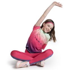 Koszulka sportowa dziecięca Lemon Explore WL5 krótki rękaw. Bluzki dla dziewczynek LEMON explore, bez wzorów, z elastanu, bez kołnierzyka, bez ramiączek. Za 49.90 zł.