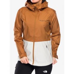 Kurtka przeciwdeszczowa damska Columbia Inner Limits III Jacket. Brązowe kurtki sportowe damskie Columbia, bez wzorów, bez kaptura, trekkingowe. Za 323.99 zł.