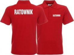 LPP - Promostars Koszulka Polo męska RATOWNIK czerwona. Czerwone koszulki polo męskie LPP - Promostars, m, bez wzorów, bez ramiączek. Za 96.99 zł.