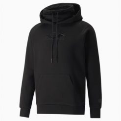 Bluza Męska Puma. Czarne bluzy męskie Puma, l, bez wzorów, z gumy, z kapturem. Za 270.11 zł.