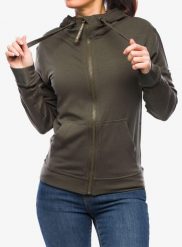 Bluza rozpinana damska Super.natural Solution Hoodie. Zielone bluzy damskie super.natural, l, bez wzorów, z materiału, z kapturem. Za 609.39 zł.