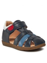 Geox Sandały B Sandal Macchia Boy B254VA 0CL54 C0693 Granatowy. Niebieskie sandały chłopięce Geox, ze skóry, bez zapięcia. Za 149.99 zł.