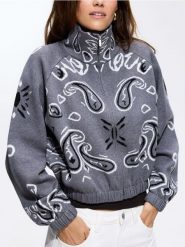 Sweter oversize z wiskozą - wielobarwny. Swetry damskie Reserved, l, bez wzorów, z dzianiny, bez kołnierzyka, bez ramiączek, bez kaptura. Za 169.99 zł.
