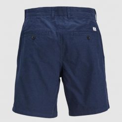 Szorty Jack & Jones Stace Summer Navy. Niebieskie krótkie spodenki sportowe męskie Jack&Jones, bez wzorów. Za 177.62 zł.