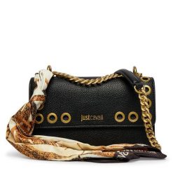 Torebka Just Cavalli. Czarne torebki do ręki damskie Just Cavalli, bez wzorów, klasyczne, bez dodatków. Za 759.99 zł.