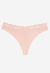 Różowe Bawełniane Majtki Stringi z Prążkowanego Materiału Sesivia. Czerwone stringi damskie Born2be, l, bez wzorów, z bawełny. Za 4.99 zł.