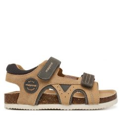 Sandały Mayoral. Brązowe sandały chłopięce Mayoral, bez zapięcia. Za 189.99 zł.