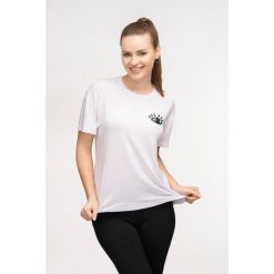 Koszulka do jogi damska Moonholi Awaken z krótkim rękawem. Białe koszulki sportowe damskie MOONHOLI, l, bez wzorów, sportowe, bez kołnierzyka. Za 99.00 zł.