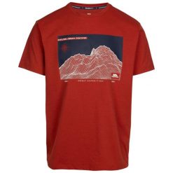 Męska Koszulka Sirgis Mountain TP75. Brązowe koszulki sportowe męskie Trespass, m, bez wzorów, bez kołnierzyka, bez ramiączek, trekkingowe. Za 80.99 zł.
