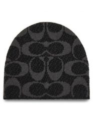 Coach Czapka CCT78 Czarny. Czarne czapki i kapelusze damskie Coach, na zimę, bez wzorów, z poliesteru. Za 319.99 zł.