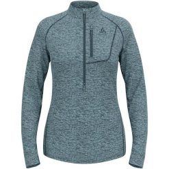 Bluza techniczna damska ODLO Tencia Mid Layer 1/2 zip. Niebieskie bluzy damskie Odlo, bez wzorów, bez kaptura. Za 399.99 zł.