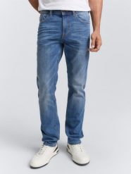 Męskie Spodnie Jeansowe Tom Tailor Josh Used Mid Stone Blue Denim Regular Slim Fit 1007860 10119, W36 L32. Niebieskie spodnie materiałowe męskie Tom Tailor, l, bez wzorów, z bawełny, biznesowe. Za 179.99 zł.