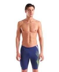 Spodenki pływackie męskie Arena Sea Water Swim Jammer. Niebieskie szorty męskie Arena, m, bez wzorów, z materiału. Za 199.99 zł.