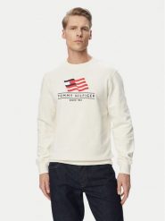 Tommy Hilfiger Bluza Main Flag MW0MW43383 Beżowy jasny Regular Fit. Brązowe bluzy męskie Tommy Hilfiger, m, bez wzorów, z bawełny, bez kaptura. Za 449.99 zł.