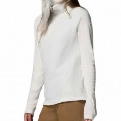 Kurtka COLUMBIA 1802201CB GLACIAL IV 1/2 ZIP Biały. Białe kurtki damskie Columbia, l, bez wzorów, z materiału, bez kaptura. Za 143.99 zł.