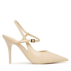 Szpilki Aldo. Białe szpilki damskie Aldo, bez wzorów, bez obcasa, bez zapięcia. Za 359.99 zł.