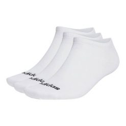 Skarpety stopki adidas Linear Low 3pack. Białe skarpety damskie Adidas, bez wzorów. Za 36.99 zł.