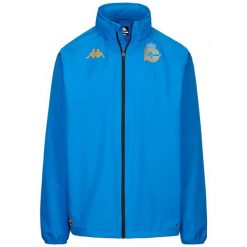 Vesta dresowa Deportivo La Corogne Pro. Niebieskie kurtki sportowe męskie Kappa, bez wzorów, z dresówki, do piłki nożnej. Za 442.00 zł.
