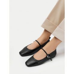 Baleriny MEXX. Czarne baleriny damskie Mexx, bez wzorów, bez obcasa. Za 269.99 zł.