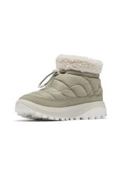 Buty zimowe damskie, Snowtrot Shorty. Szare obuwie sportowe damskie Columbia, bez wzorów, z materiału, trekkingowe. Za 299.99 zł.
