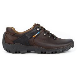 Olivier Skórzane buty trekkingowe męskie 214GT brązowe. Brązowe trekkingi męskie trekkingowe. Za 319.69 zł.