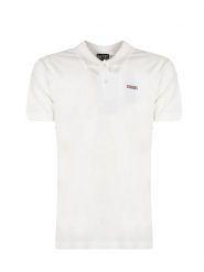 Diesel Koszulka Polo "T-Smith" | A04087-0JMAD | Mężczyzna | Biały. Białe koszulki polo męskie Diesel, l, bez wzorów, z bawełny, eleganckie, bez ramiączek. W wyprzedaży za 259.00 zł.