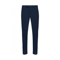 Spodnie garniturowe Kariban Premium. Niebieskie eleganckie spodnie męskie KARIBAN, m, bez wzorów, długie. W wyprzedaży za 348.00 zł.