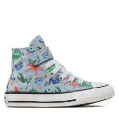 Trampki Converse. Niebieskie półbuty chłopięce Converse, bez wzorów, retro, bez zapięcia. Za 279.99 zł.