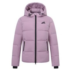Kurtka z kapturem dla dziewczynki Euro-Star Camie. Czerwone kurtki i płaszcze dla dziewczynek EURO-STAR, bez wzorów, z puchu, z kapturem. Za 398.20 zł.