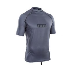 Koszulka surfingowa UV męska ION Promo Lycra SS. Szare koszulki sportowe męskie ION, l, bez wzorów, z lycry, bez kołnierzyka, bez ramiączek. W wyprzedaży za 129.00 zł.
